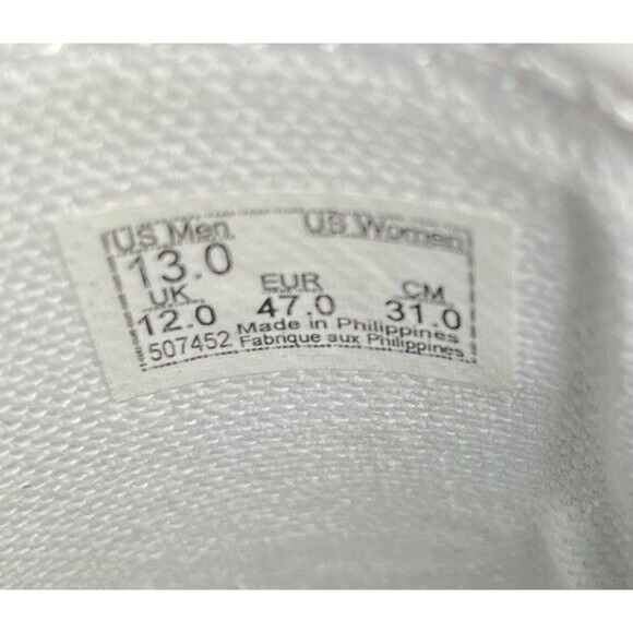 Vans Leather Red White Check Classic Slip-On Shoes Mens 13 New Fast Ship - Picture 11 of 12